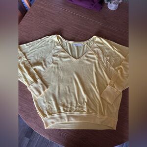 We The Free Santa Clara Waffle Knit Ling Sleeve